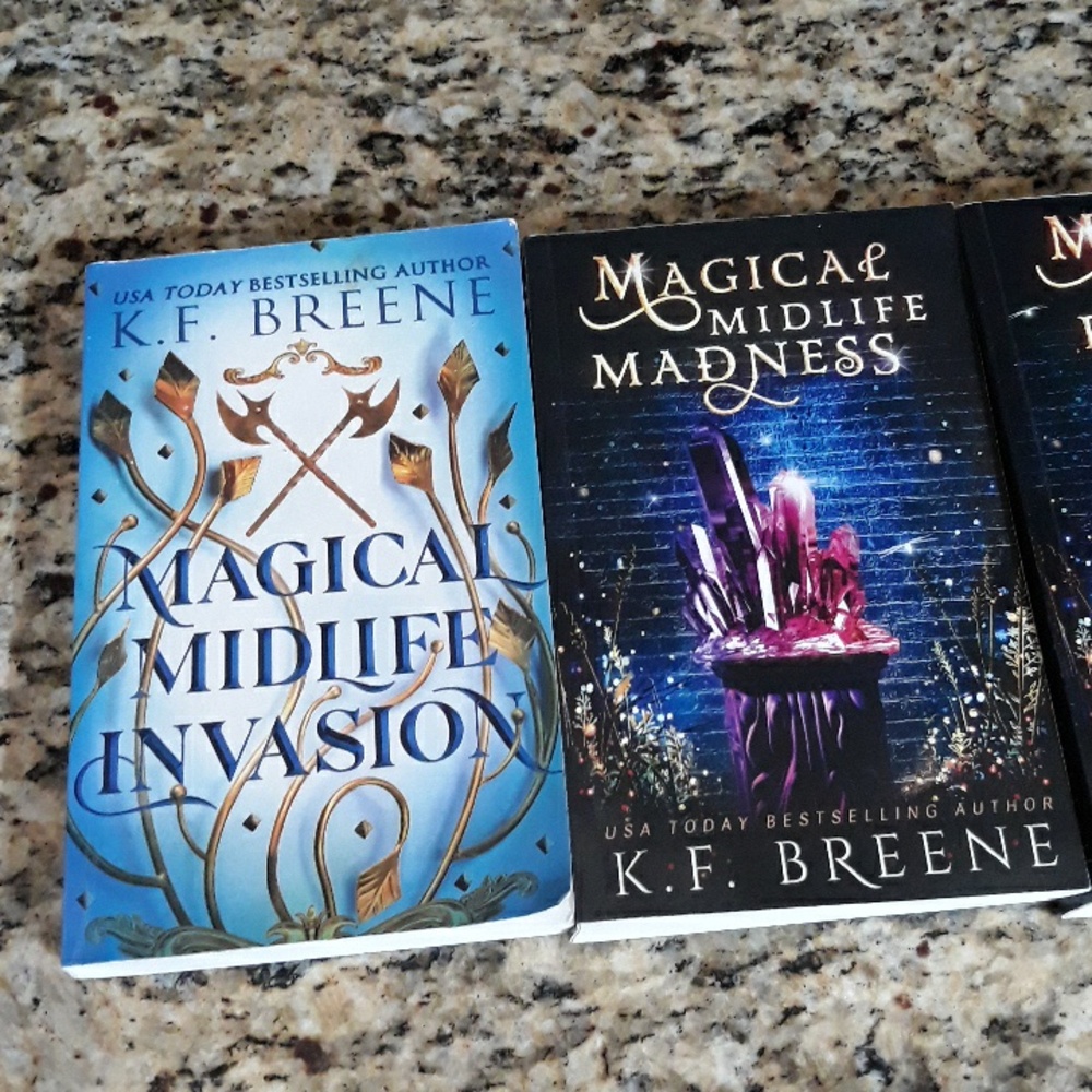 K.F. Breene Magical Midlife Series Paperback Book Lot - Very Good Condition